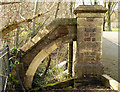 Pillar with decorative buttress, Hafod Lodge