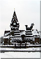 St Mary the Virgin, East Bedfont in Winter snow.