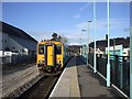 Train leaving Newbridge Station