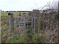 Gate on footpath to Cowley Hill