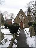 SU9948 : Side view of the former chapel within Guildford Cemetery by Basher Eyre
