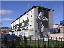 C4316 : Motorman mural, Bogside by Kenneth  Allen