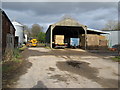 Straw bales and barns at Bowford Farm