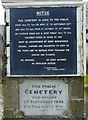 Bideford cemetery - notice and plaque