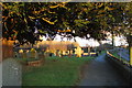 SN0103 : Nash Churchyard and ancient yew tree by Ruth Sharville