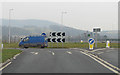 SO5036 : New roundabout on the A49 by Pauline E