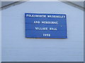 TL1489 : Village hall sign. Folksworth by Michael Trolove