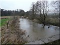 SK1019 : River Blithe north of Hamstall Ridware by Graham Taylor