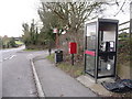 Boscombe: postbox № SP4 270 and phone