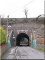 SU1835 : East Gomeldon: railway arch by Chris Downer