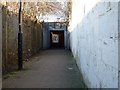 Subway under railway line