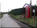 ST9918 : Deanland: postbox № SP5 93 and phone by Chris Downer