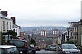 View down Blake Street, Walkley, Sheffield - February 2009