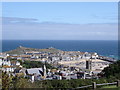 Looking down onto St Ives from the car park