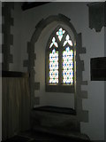 SU9877 : Simple stained glass window in the chancel at St Mary the Virgin, Datchet by Basher Eyre