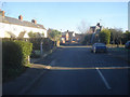 Station Road and railway footbridge