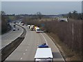 Many lorries on M20 Motorway