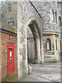 Postbox by the north gate at Windsor Castle