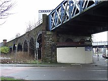 NS5864 : Railway bridge in The Gorbals by Thomas Nugent