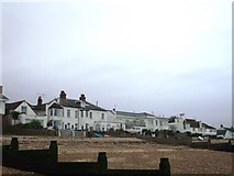 TR0965 : Houses on Seasalter Beach by Phillip Perry