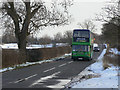 Rempstone Road in the snow