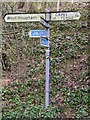 Finger post at junction on Cauldham Lane