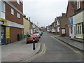 Looking eastwards along Albany Road