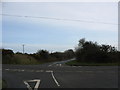 Country crossroads near Porth y Gadfa