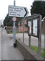 Notice board outside Old Windsor community facilities