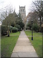 Path from Eton High Street up to St John the Evangelist