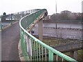 Footbridge over A282 dual carriageway