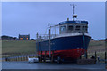 Mousa ferry at winter home, Aithsvoe, Cunningsburgh