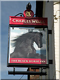 TL5562 : Sign of The Black Horse Inn by Keith Edkins