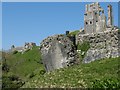 Corfe Castle ruins