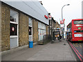 Bus stop outside the Vauxhall garage, Lee High Road