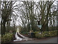 The entrance drive to Deri Isaf