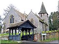 Lych gate and walls, Longstock