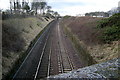 View of Aberdeen / Dundee Railway in Arbroath, looking southwest