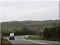 The Capel Sardis bend on the A5025 at Llaneuddog