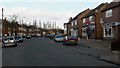 Shops along Meadvale Road in Knighton