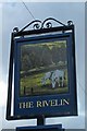 SK3087 : The Rivelin Pub Sign, Tofts Lane, Rivelin Valley, Sheffield by Terry Robinson