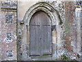 TL9762 : North door of St. Mary's Church, Woolpit by Mark Hurn