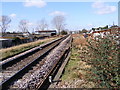 Along the tracks looking towards Warren Heath