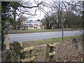 Footpath crosses A20 Ashford Road