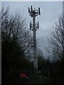 Mobile Phone Mast, near railway line.