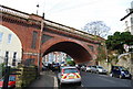 Linton Rd Bridge crosses Braybrooke Terrace