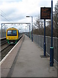 SP0889 : Train approaching Aston Station by Philip Halling
