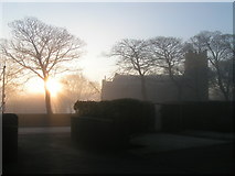 SE0729 : St John the Evangelist, Bradshaw in winter fog at sunrise by Michael Steele