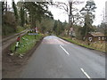 The B7009 road arrives at Ettrickbridge