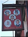 Pub sign of The Five Alls